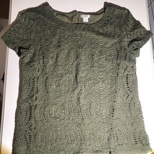 J Crew army green shirt!